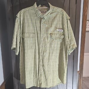 Magellan Outdoors Olive Checkered Men's Shirt